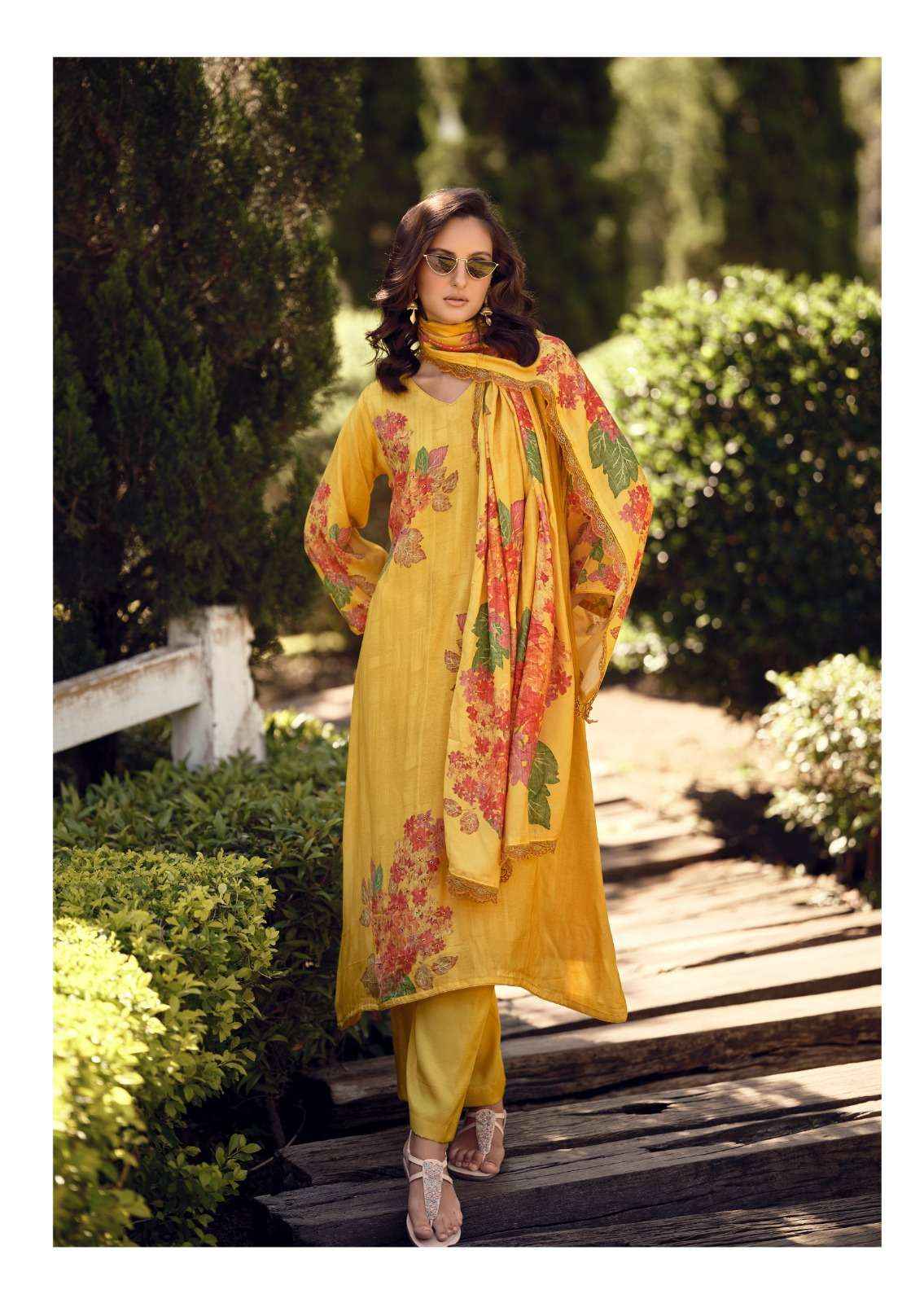 The Hermitage Shop Gazab Cotton Silk Dress Material 4 pcs Catalogue