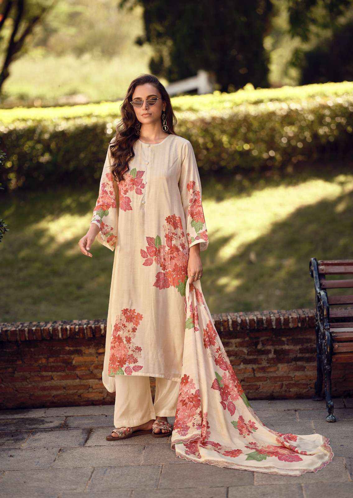 The Hermitage Shop Gazab Cotton Silk Dress Material 4 pcs Catalogue