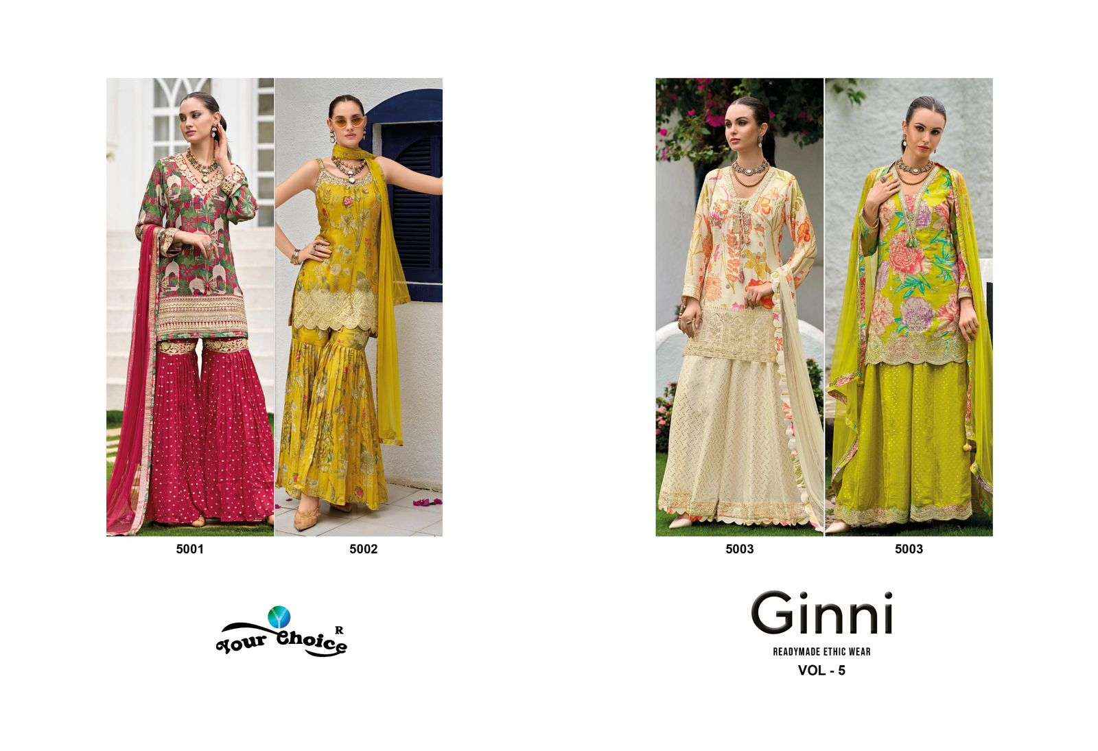 Your Choice Ginni Vol 5 Readymade Chinon Dress 4 pcs Catalogue