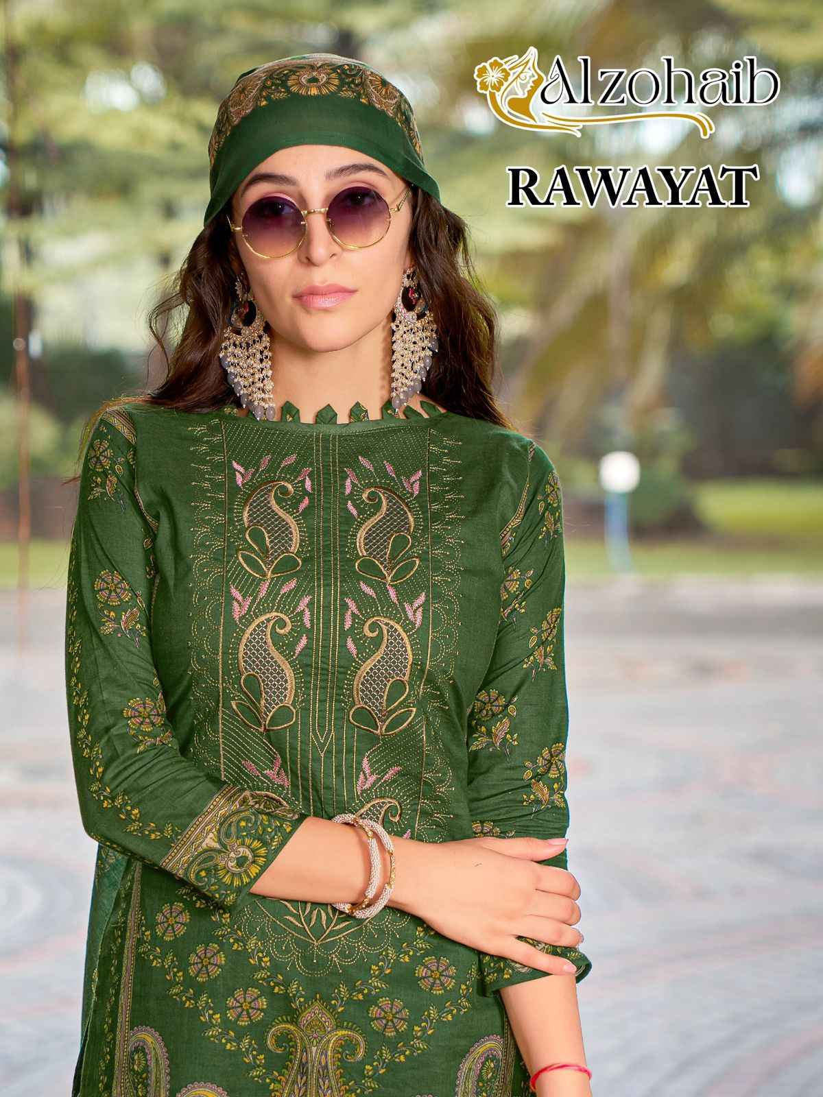 Al Zohaib Rawayat Cotton Dress Material 4 pcs Catalogue