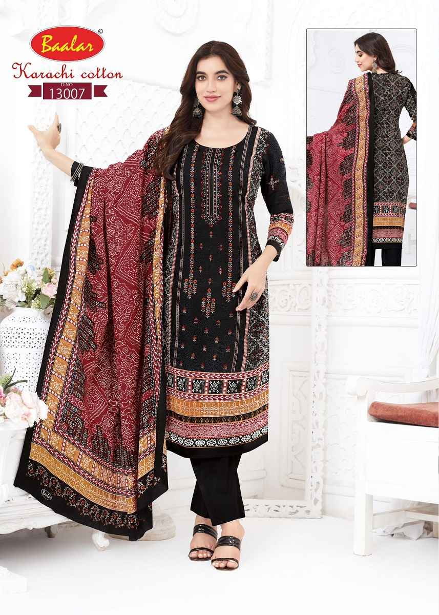 Baalar Karachi Cotton Vol 13 Lawn Cotton Dress Material 9 pcs Catalogue
