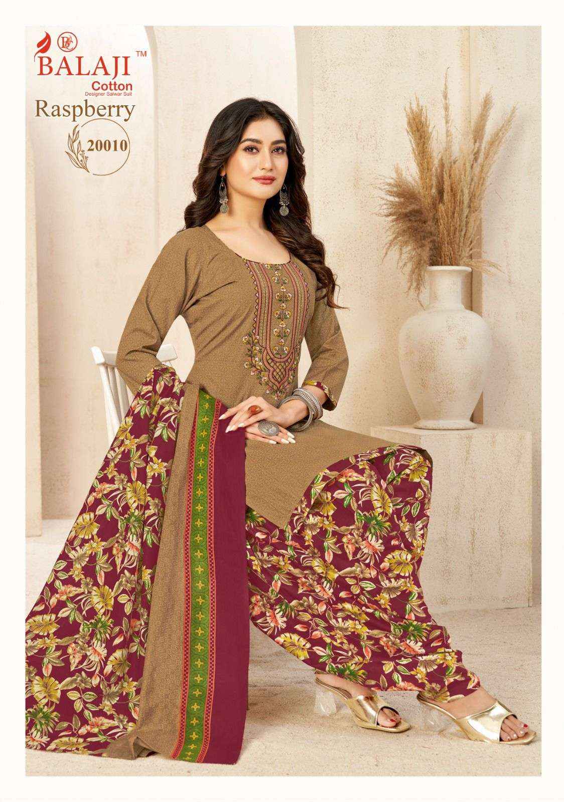 Balaji Raspberry Vol 20 Cotton Dress Material 12 pcs Catalogue