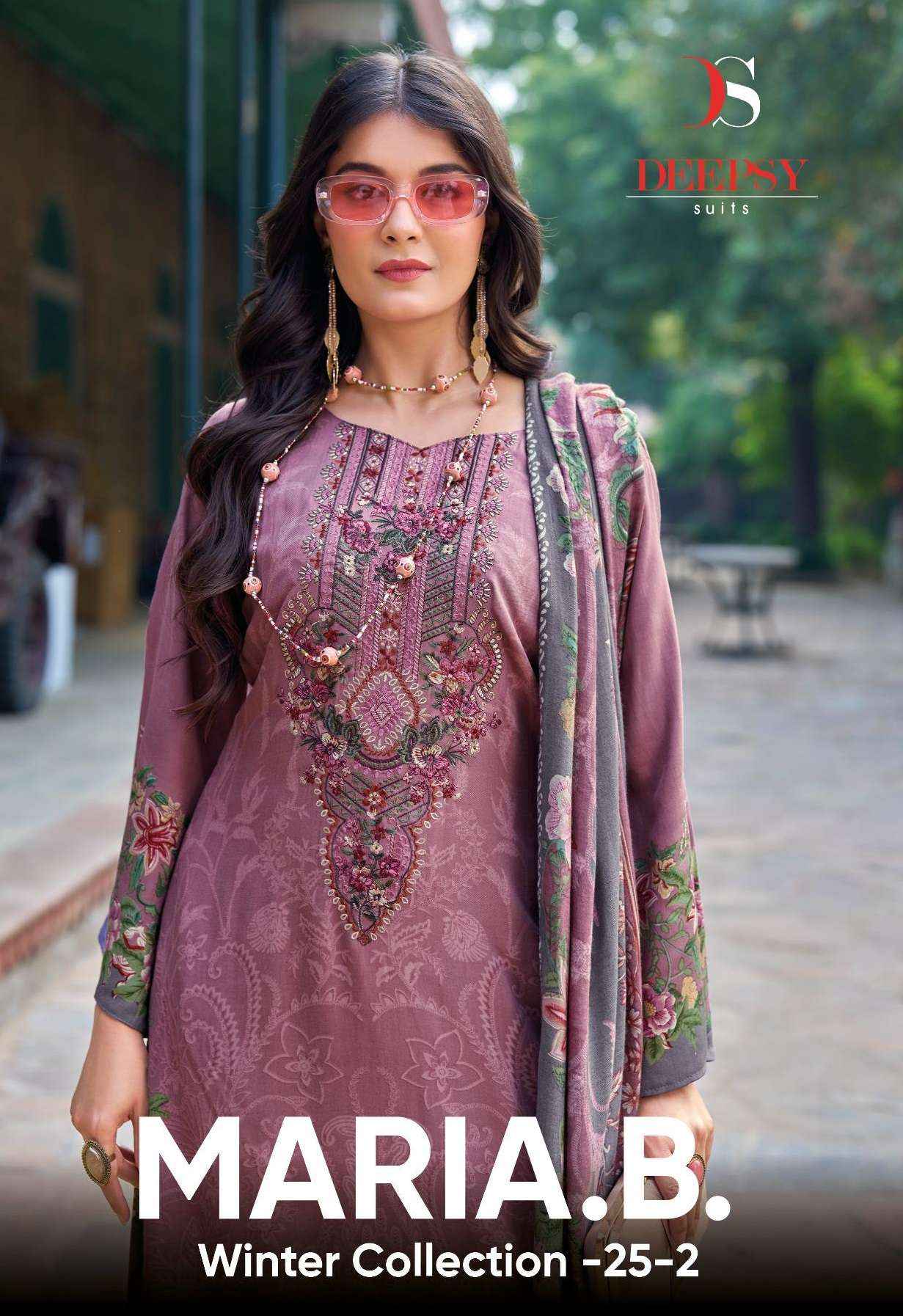 Maria Sh Collection Deepsy Maria B Winter Collection 25 Vol 2 Viscose Pashmina Dress ...