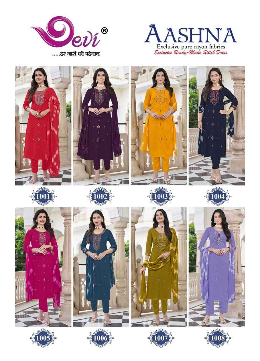 Devi Aashna Readymade Rayon Dress 8 pcs Catalogue