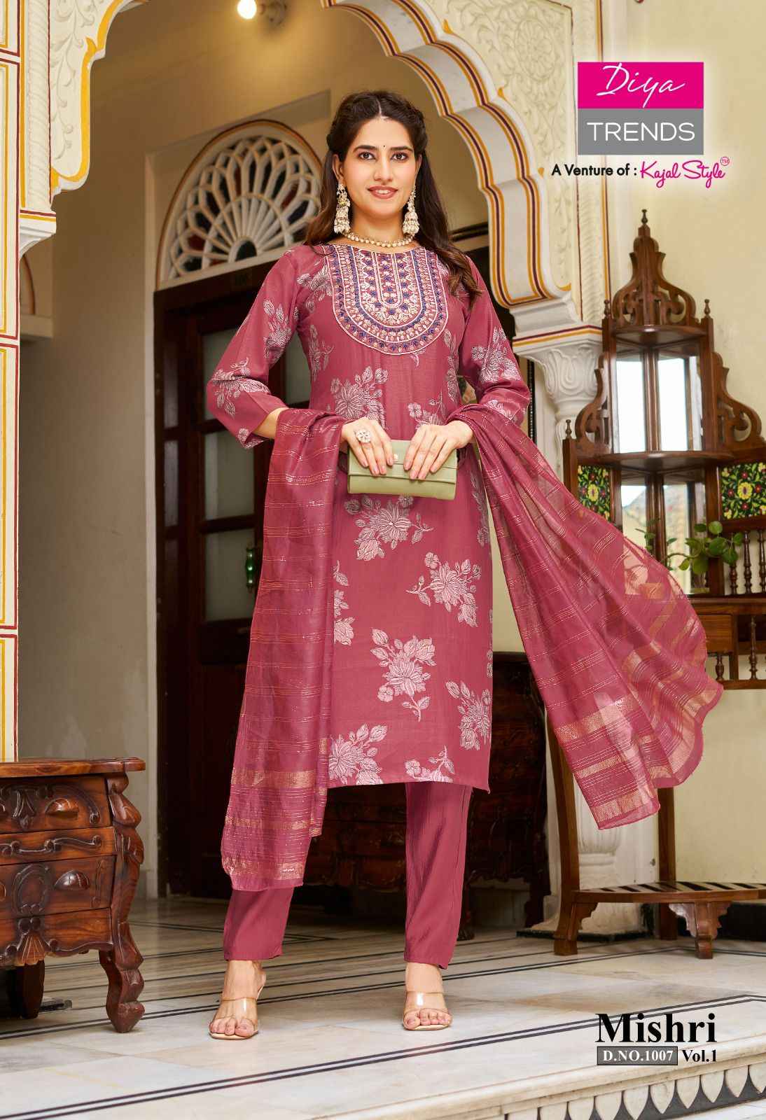 Diya Trends Mishri Vol 1 Vertican Kurti Combo 10 pcs Catalogue