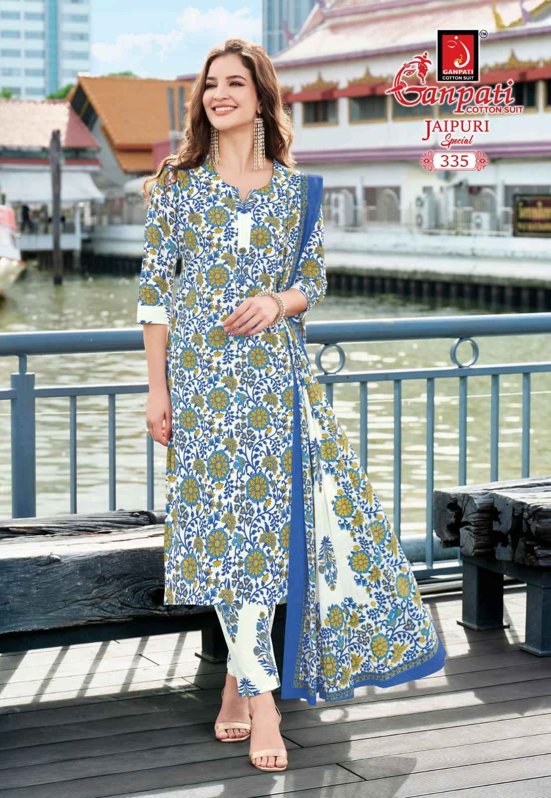 Ganpati Jaipuri Special Vol 16 Readymade Cotton Dress 15 pcs Catalogue