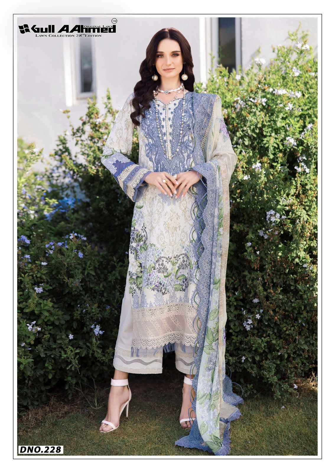 Gull Ahmed Lawn Collection Vol 28 Lawn Cotton Dress Material 6 Pc Catalouge