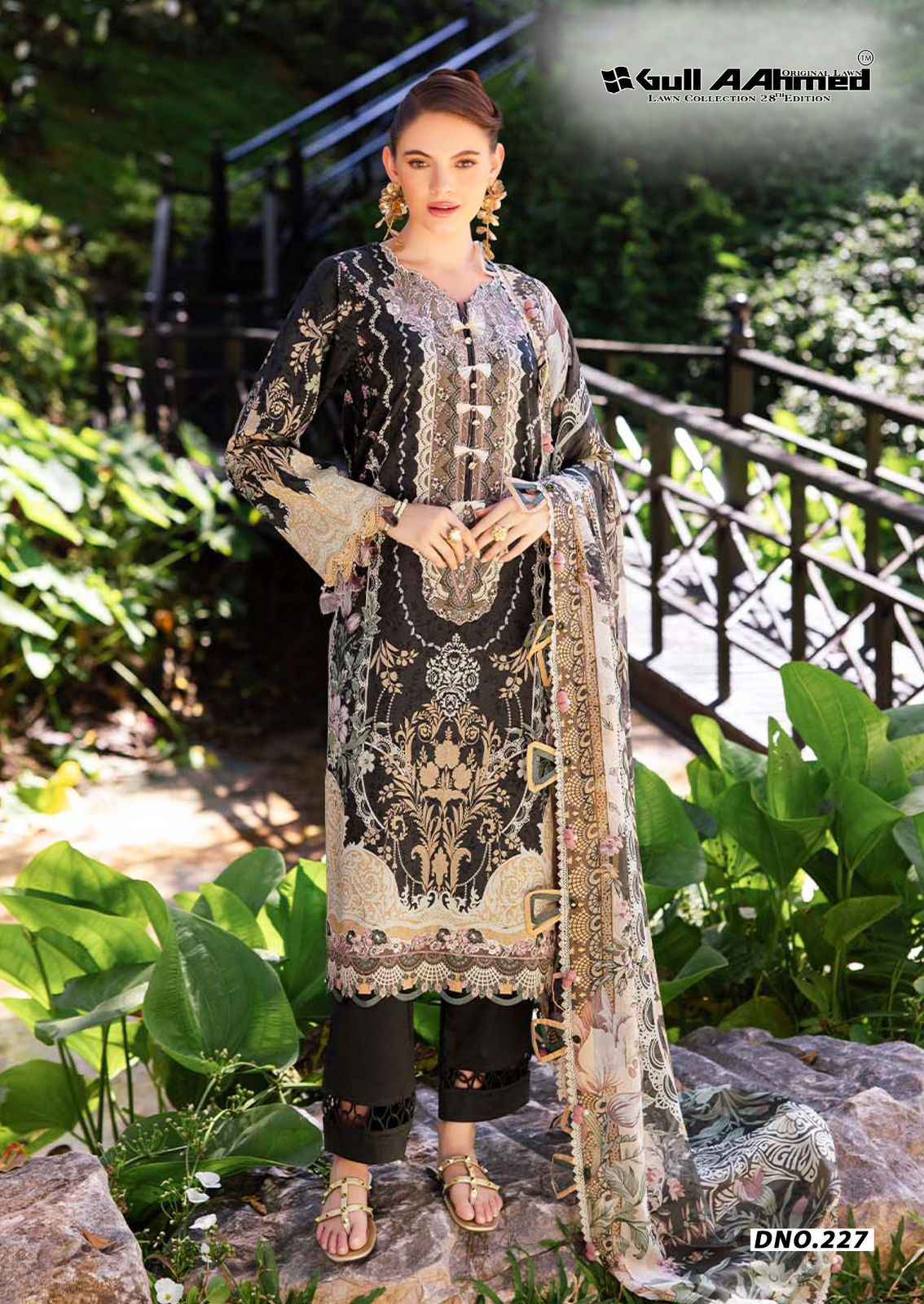 Gull Ahmed Lawn Collection Vol 28 Lawn Cotton Dress Material 6 Pc Catalouge