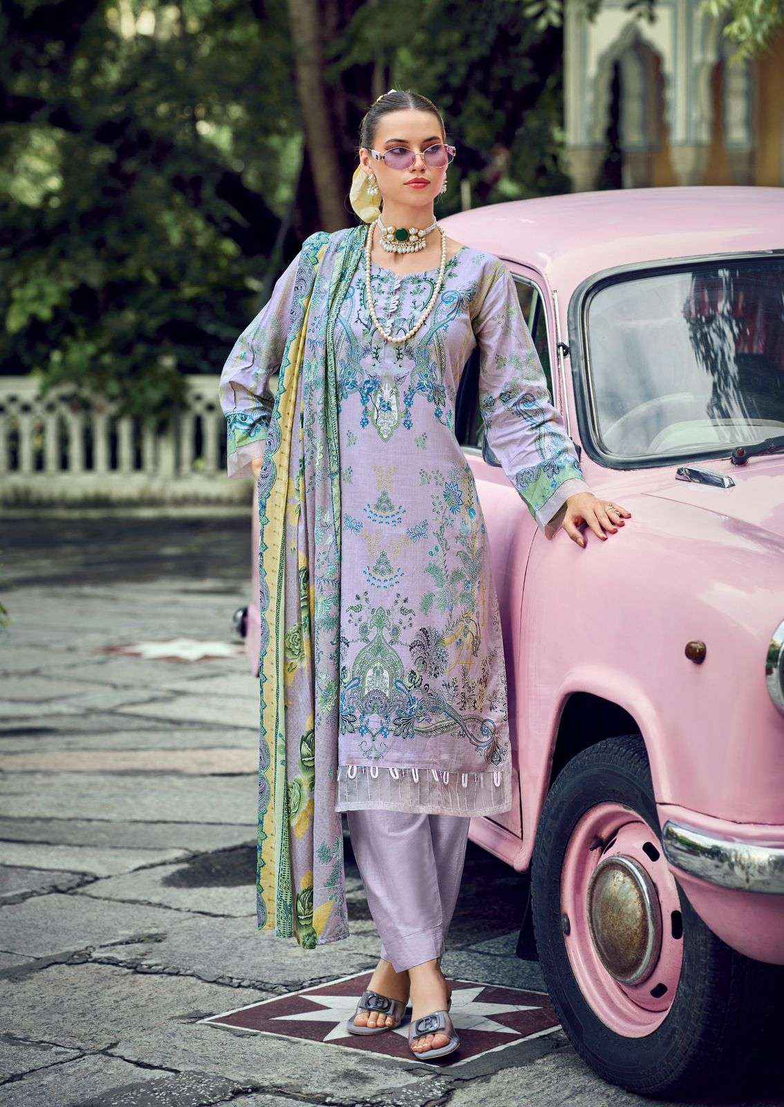 Ishaal Prints Gulmohar Vol 38 Lawn Cotton Dress Material 10 Pc Catalouge