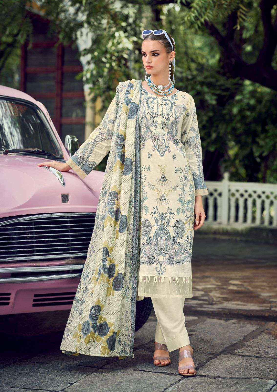 Ishaal Prints Gulmohar Vol 38 Lawn Cotton Dress Material 10 Pc Catalouge