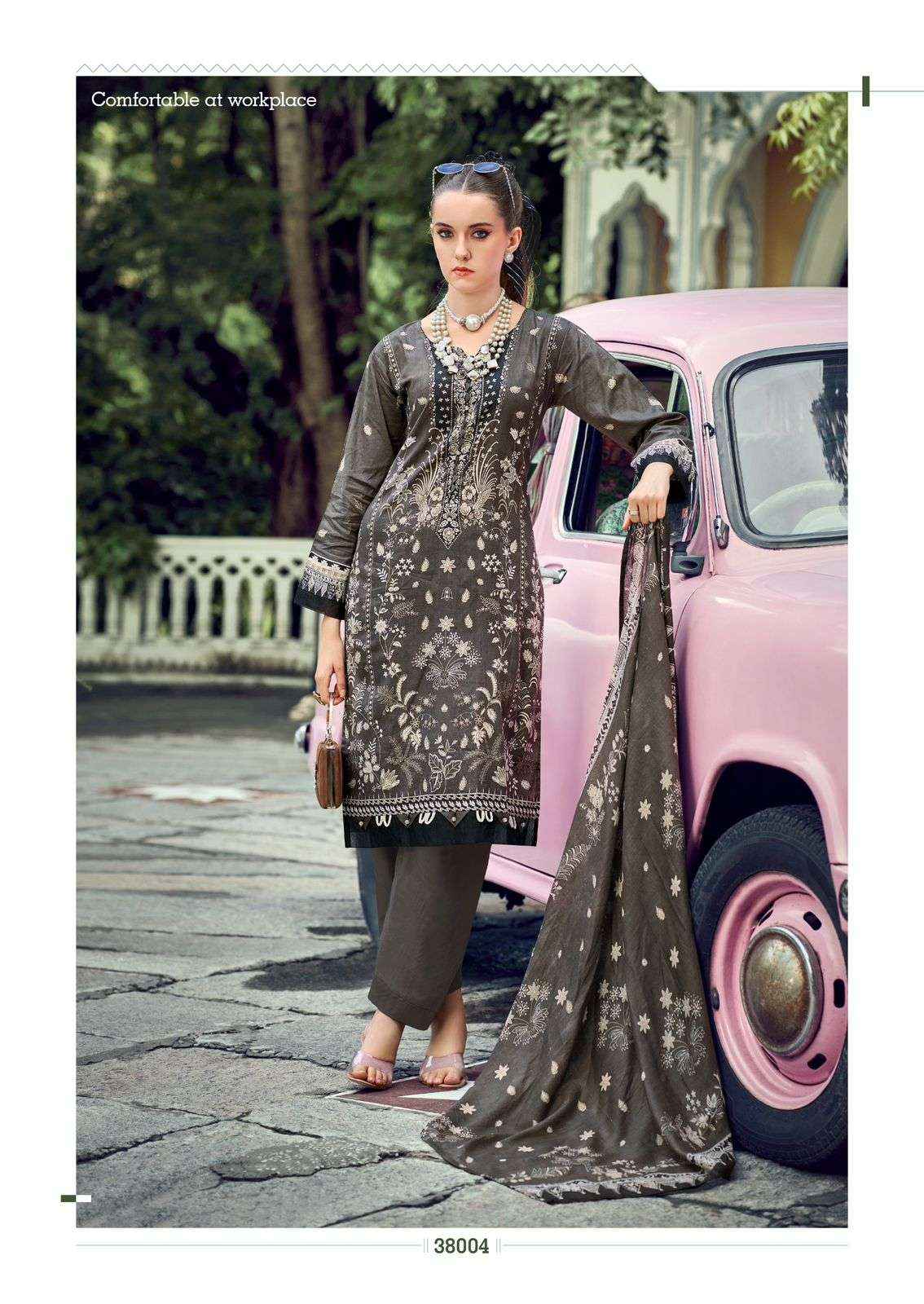 Ishaal Prints Gulmohar Vol 38 Lawn Cotton Dress Material 10 Pc Catalouge
