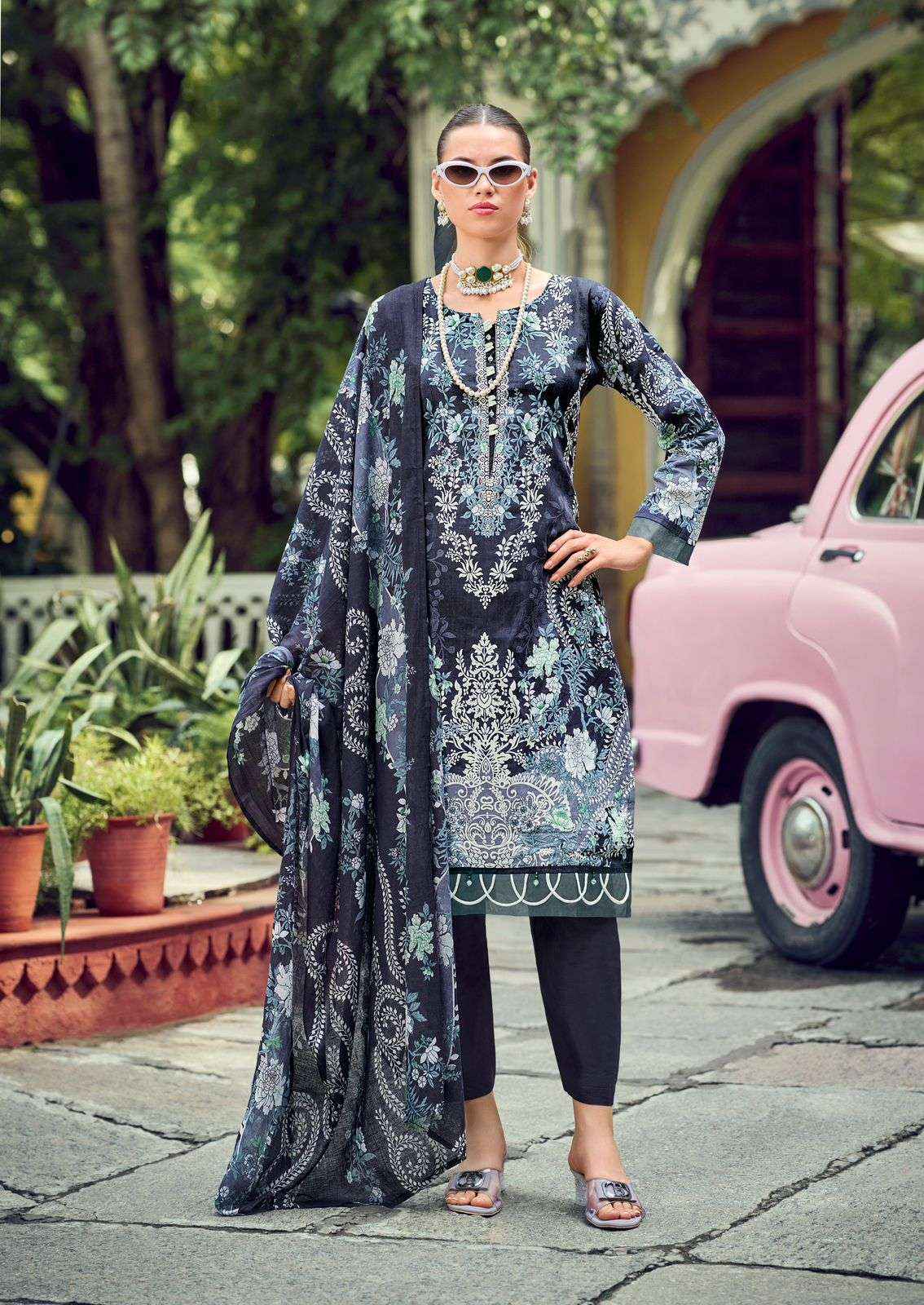 Ishaal Prints Gulmohar Vol 38 Lawn Cotton Dress Material 10 Pc Catalouge