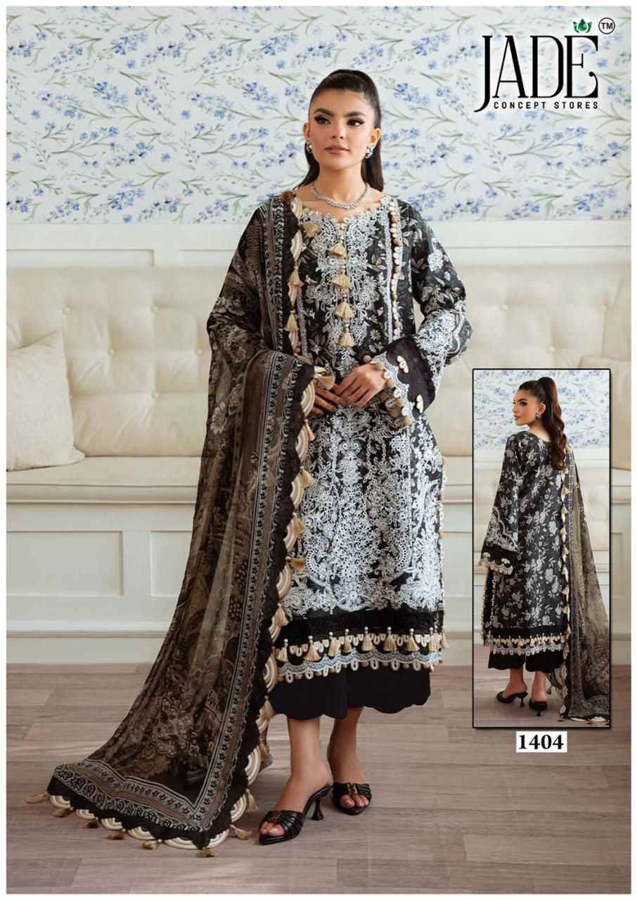 Jade Bin Saeed Heavy Luxury Vol 14 Cotton Dress Material 6 pcs Catalogue