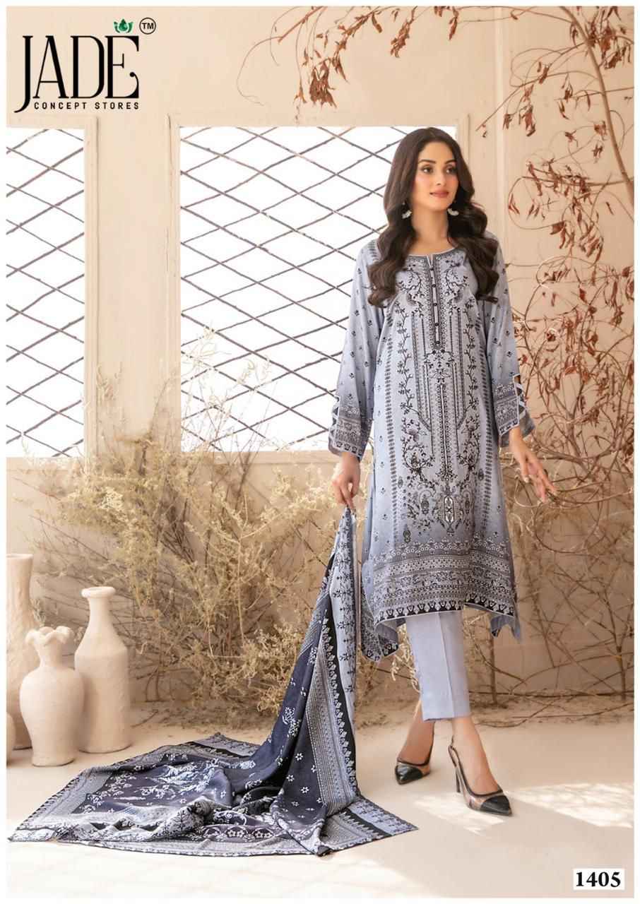 Jade Bin Saeed Heavy Luxury Vol 14 Cotton Dress Material 6 pcs Catalogue