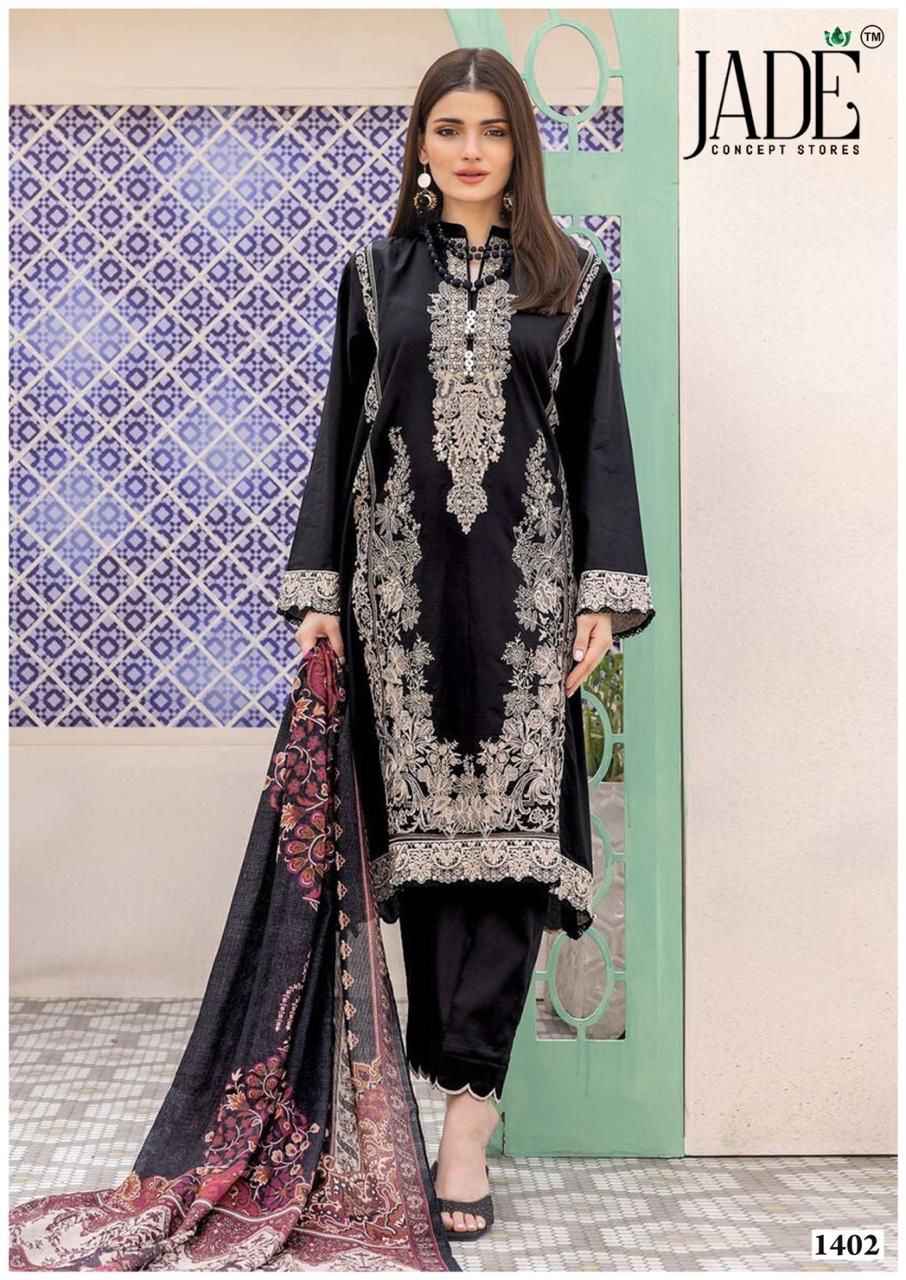 Jade Bin Saeed Heavy Luxury Vol 14 Cotton Dress Material 6 pcs Catalogue
