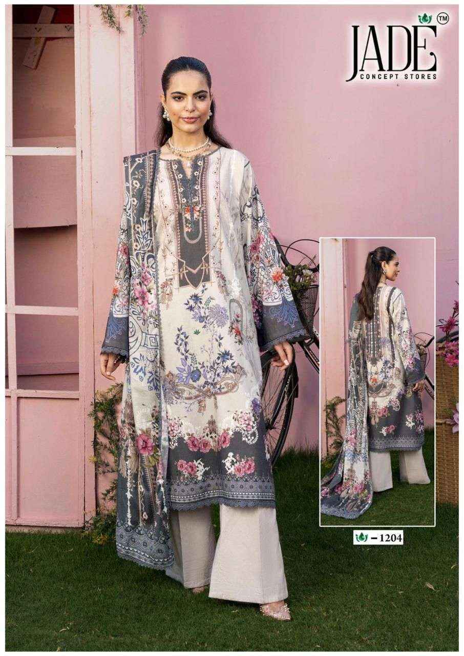 Jade Crimson Vol 12 Readymade Lawn Cotton Dress 6 pc Cataloge