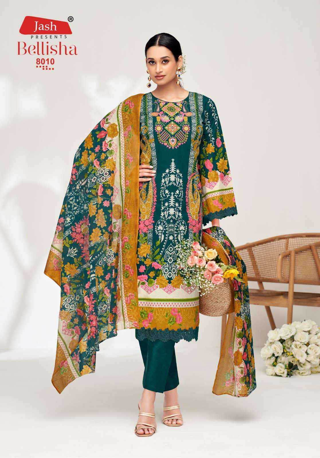 Jash Bellishsa Vol 8 Cotton Dress Material 10 pcs Catalogue