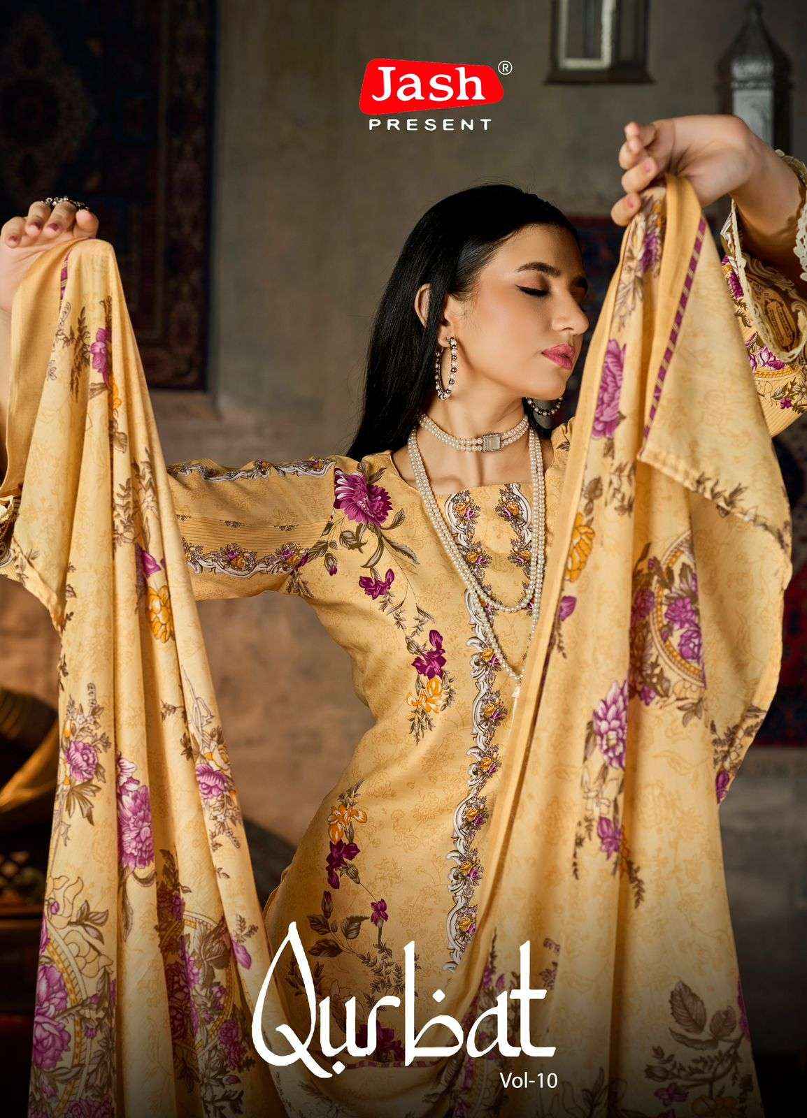 Jash Qurbat Vol 10 Cotton Dress Material 8 pcs Catalogue