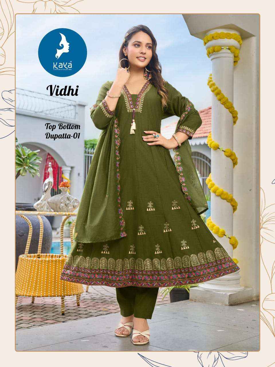 Kaya Vidhi Vertican Kurti Combo 6 pcs Catalogue