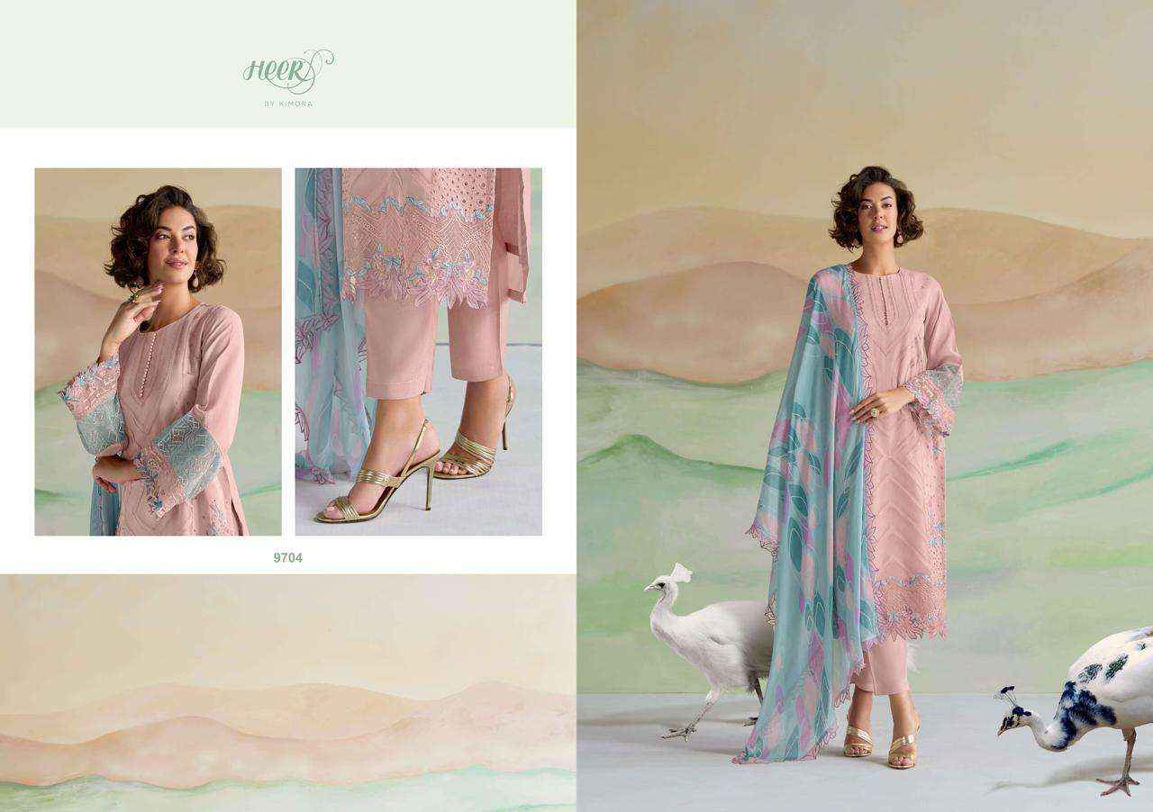 Kimora Heer Kashmira Musline Dress Material 6 pcs Catalogue