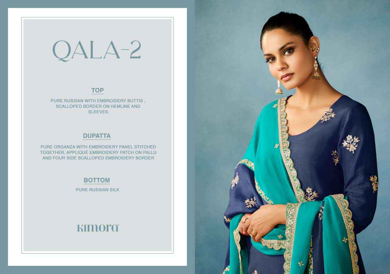 Kimora Heer Qala Vol 2 Russian Silk Dress Material 4 pcs Catalogue