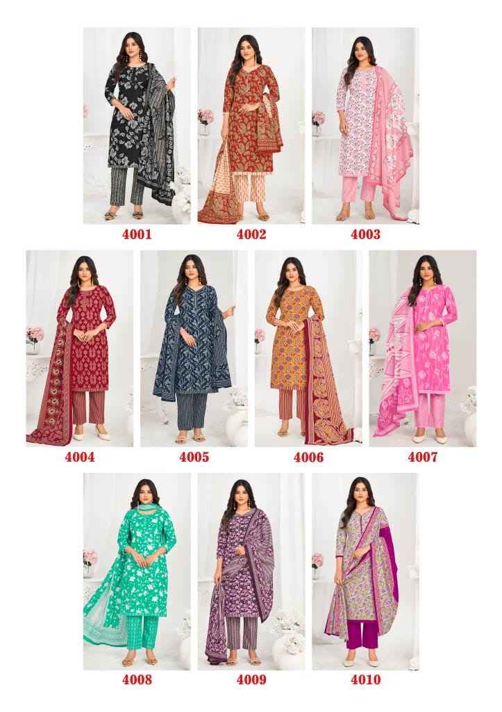 Laado Nargis Vol 4 Readymade Cotton Dress 10 pcs Catalogue