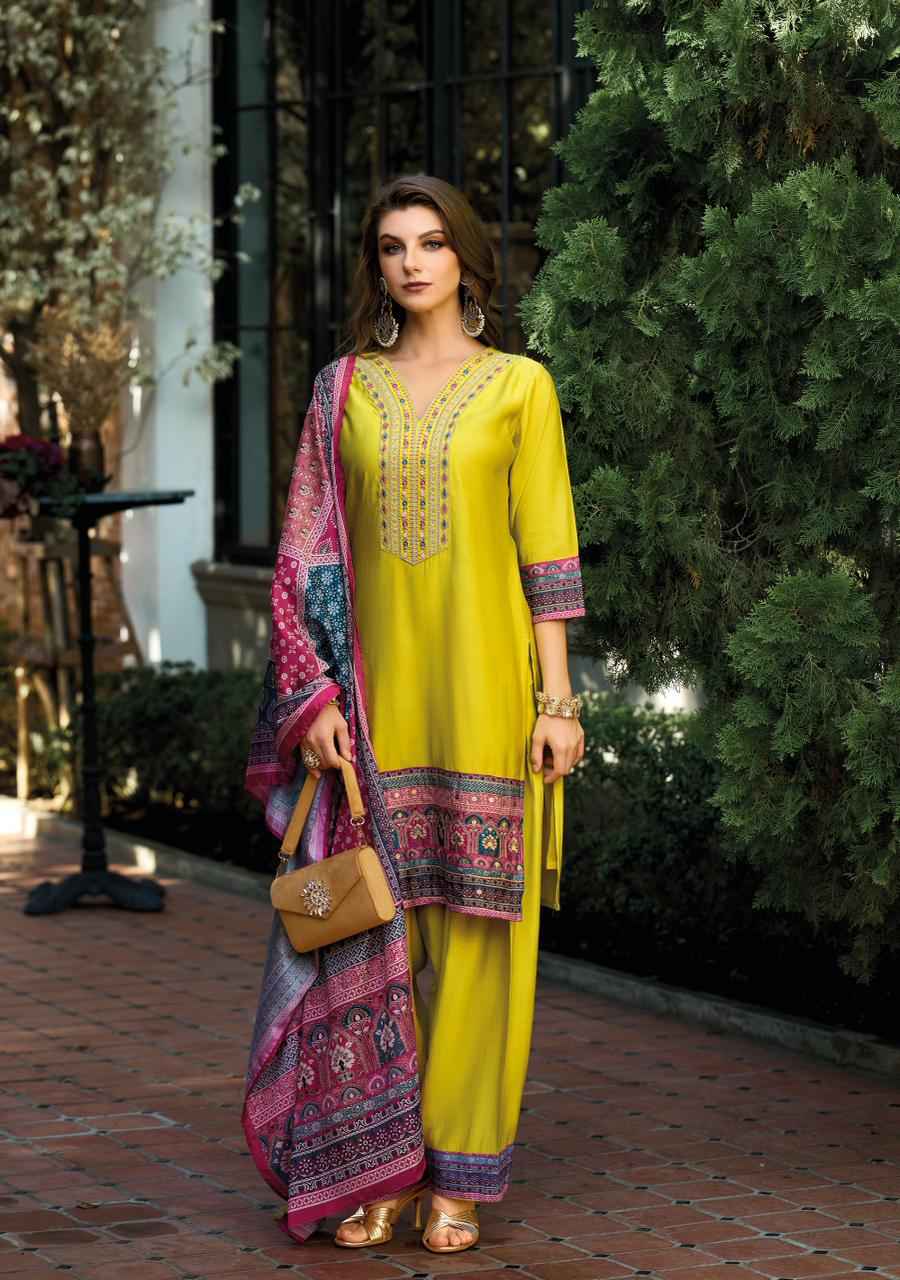 Lady Leela Khwab Viscose Silk Kurti Combo 4 pcs Catalogue