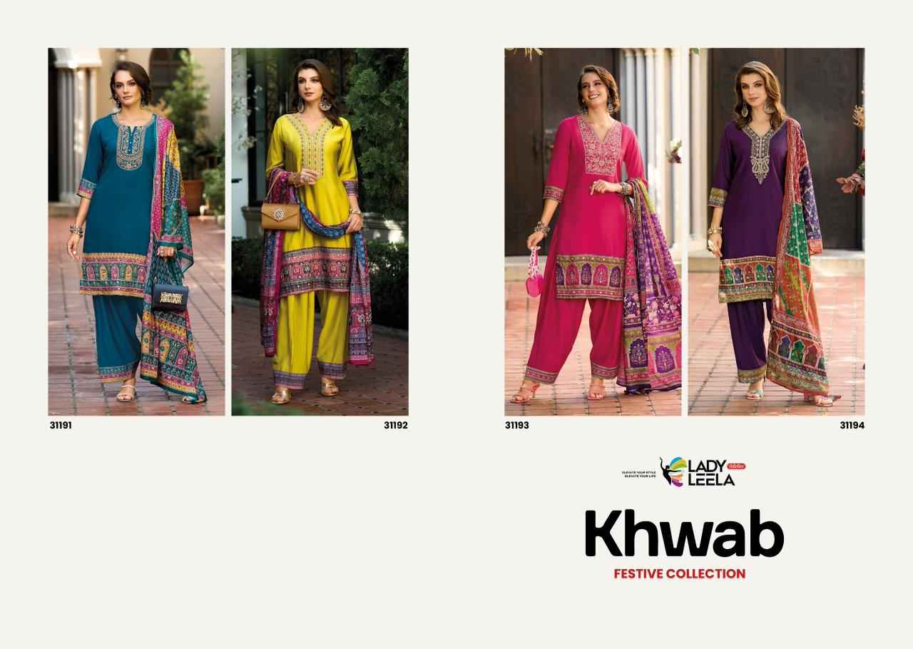Lady Leela Khwab Viscose Silk Kurti Combo 4 pcs Catalogue