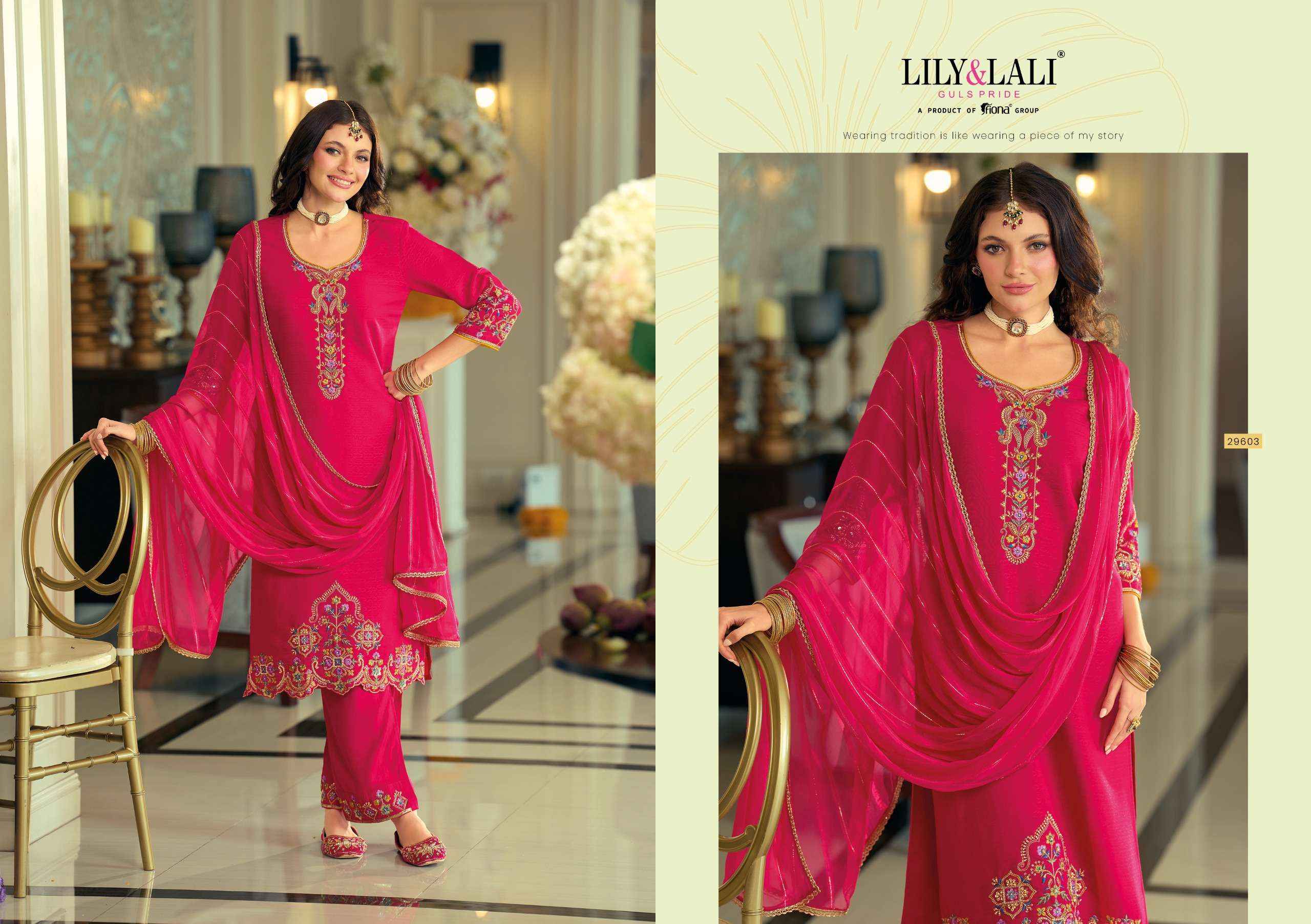 Lily & Lali Rang Raag Readymade Viscose Silk Dress 4 pcs Catalogue