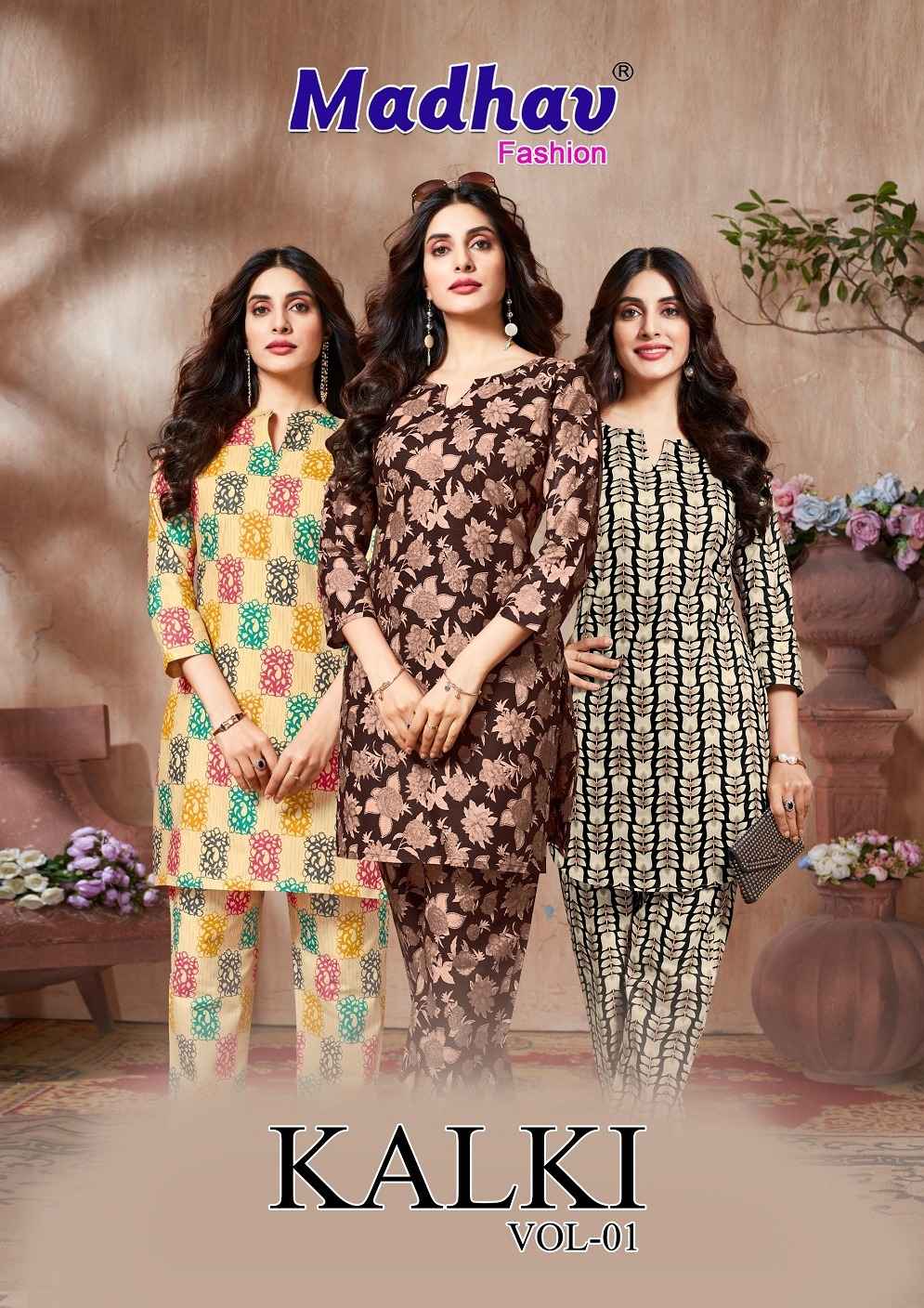 Madhav Fashion Kalki Vol 1 Cotton Co Ord Set 8 pcs Catalogue