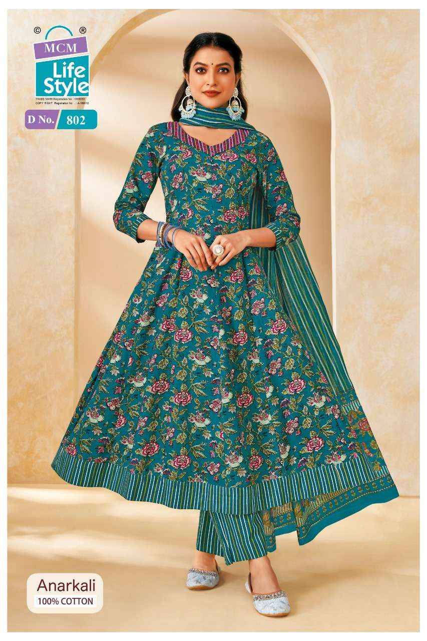 MCM Lifestyle Anarkali Vol 8 Cotton Kurti Combo 10 pcs Catalogue