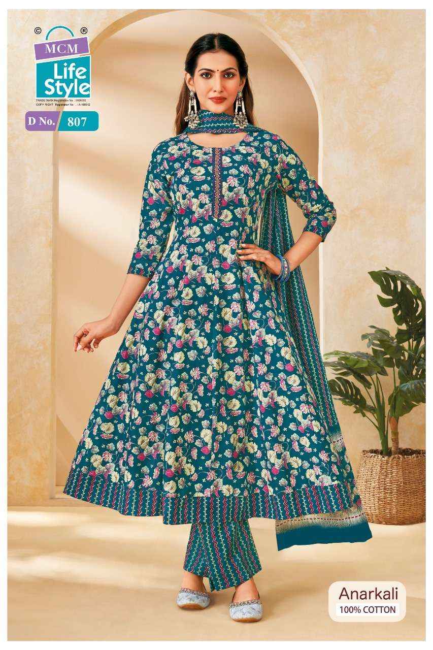 MCM Lifestyle Anarkali Vol 8 Cotton Kurti Combo 10 pcs Catalogue
