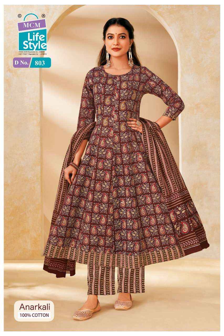 MCM Lifestyle Anarkali Vol 8 Cotton Kurti Combo 10 pcs Catalogue