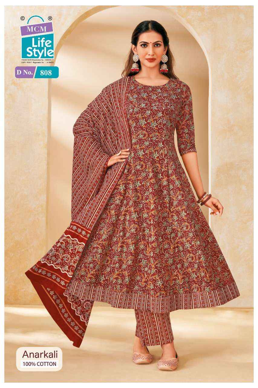 MCM Lifestyle Anarkali Vol 8 Cotton Kurti Combo 10 pcs Catalogue