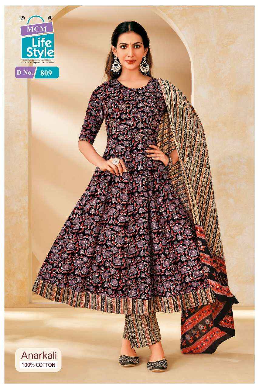 MCM Lifestyle Anarkali Vol 8 Cotton Kurti Combo 10 pcs Catalogue
