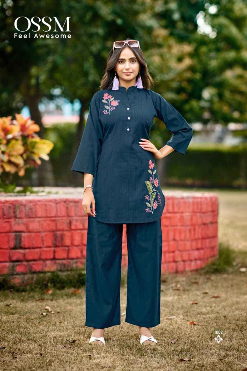 Ossm Glamour Vol 2 Berlin Silk Co ord Set 6 pcs Catalogue