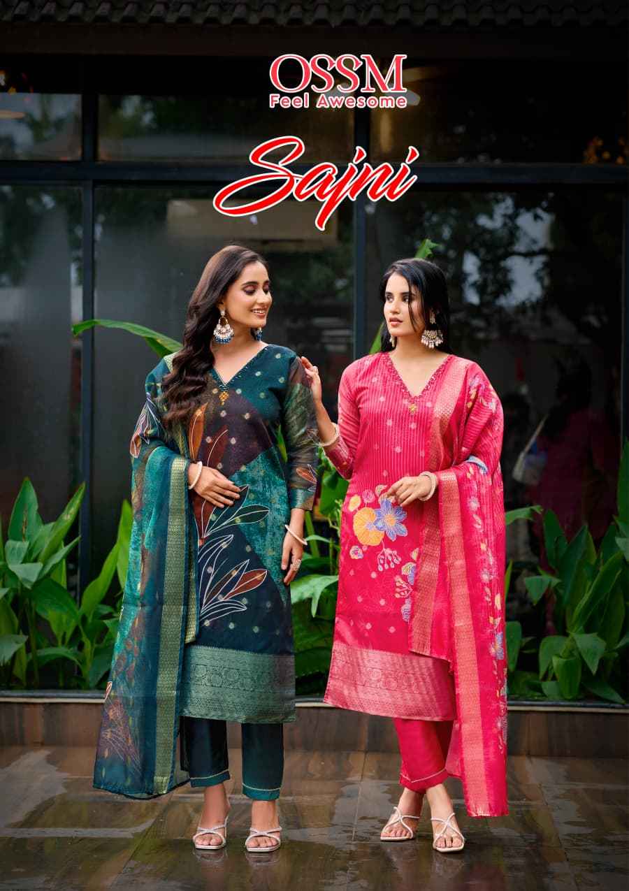 Ossm Sajni Silk Jacquard Kurti Combo 6 pcs Catalogue