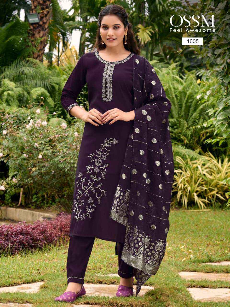 Ossm Shagun Roman Silk Kurti Combo 6 pcs Catalogue