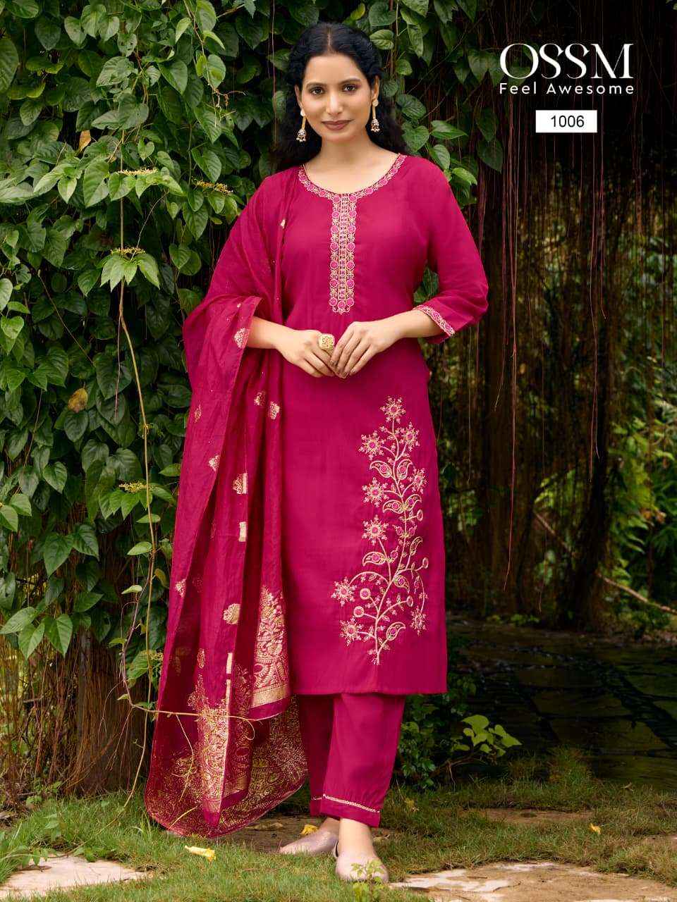 Ossm Shagun Roman Silk Kurti Combo 6 pcs Catalogue