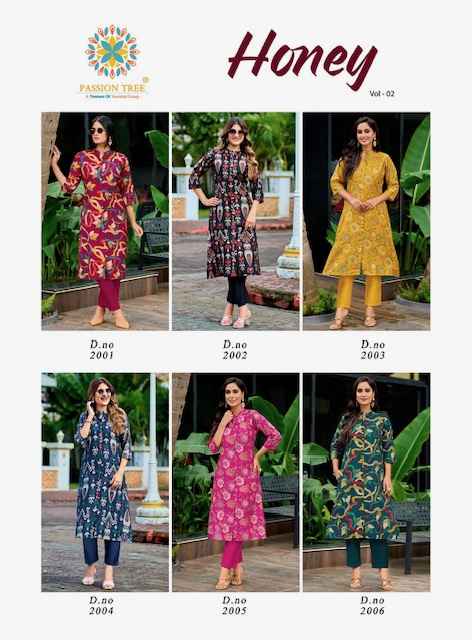 Passion Tree Honey Vol 2 Vertican Co Ord Set 6 pcs Catalogue
