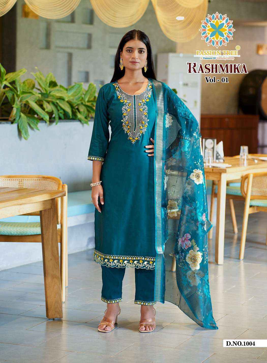 Passion Tree Rashmika Vol 1 Viscose Silk Kurti Combo 8 pcs Catalogue