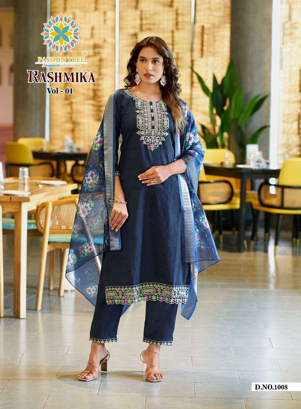 Passion Tree Rashmika Vol 1 Viscose Silk Kurti Combo 8 pcs Catalogue