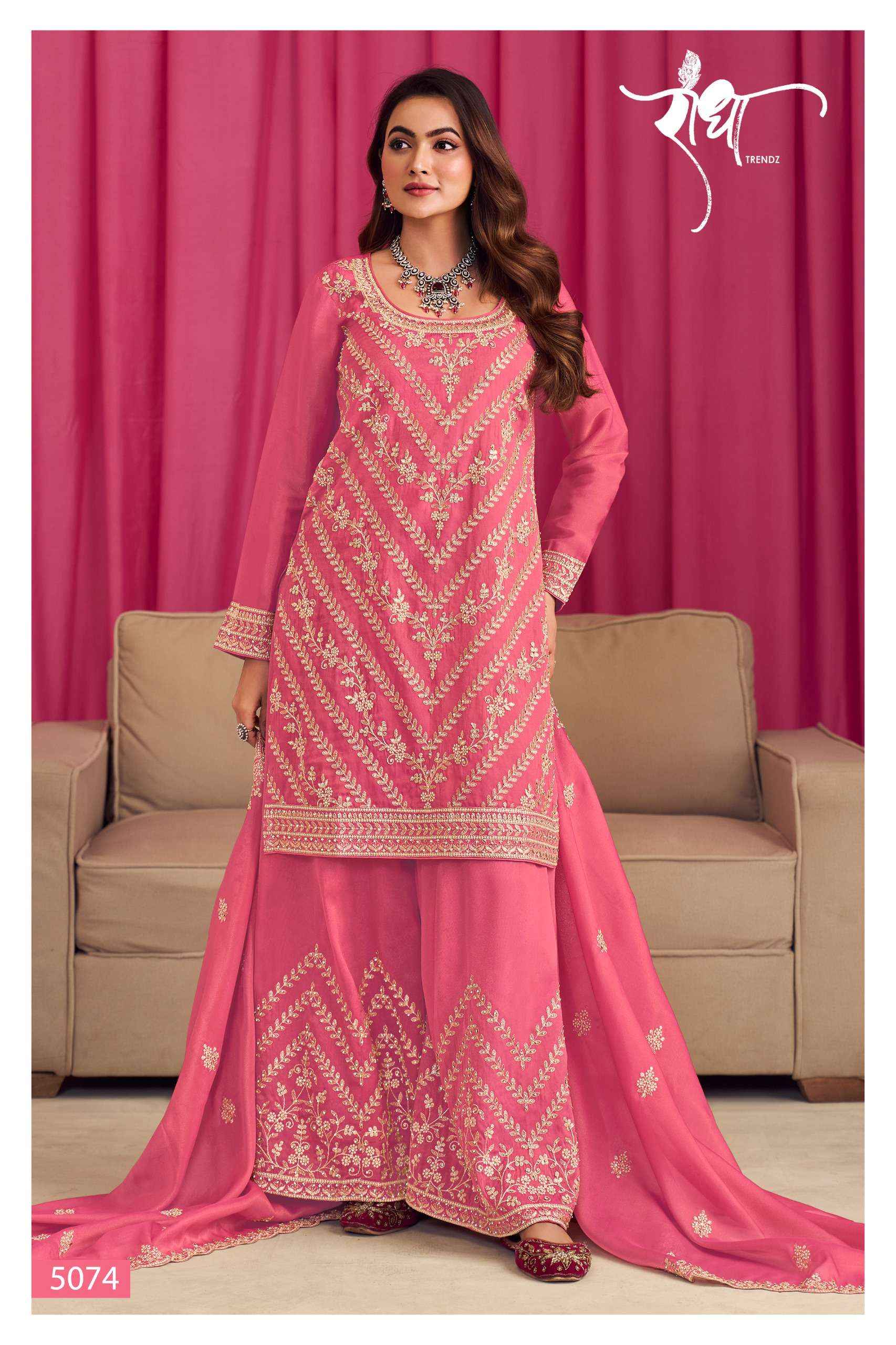 Radha Trendz Sindoor Readymade Simer Dress 4 pcs Catalogue