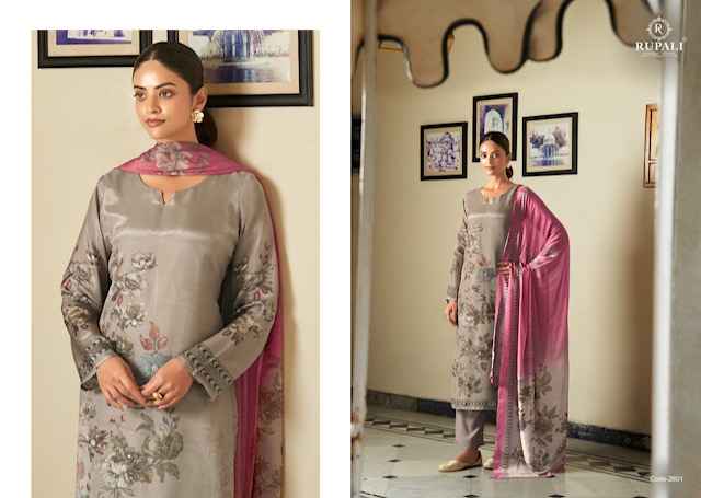 Rupali Fashion Ekaantha Organza Dress Material 4 pcs Catalogue