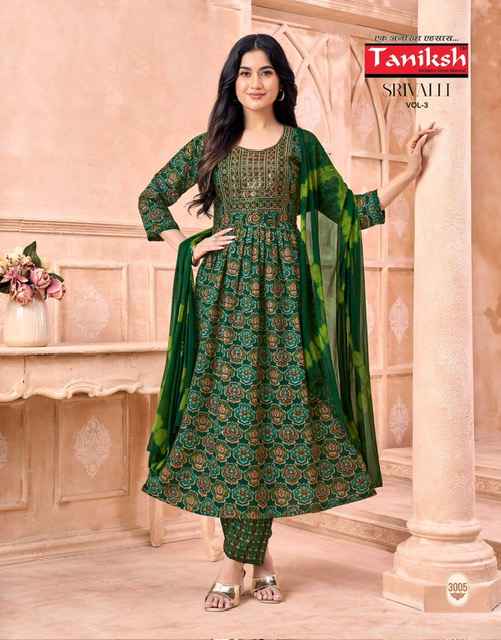 Taniksh Srivalli Vol 3 Capsule Kurti Combo 8 pcs Catalogue