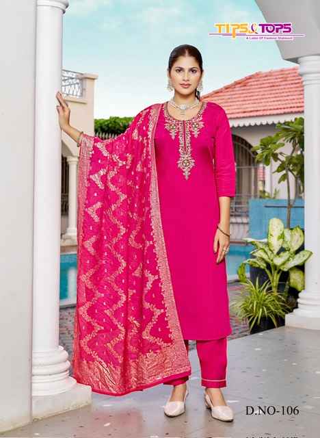 Tips & Tops Maahi Viscouse Silk Kurti Combo 6 pcs Catalogue