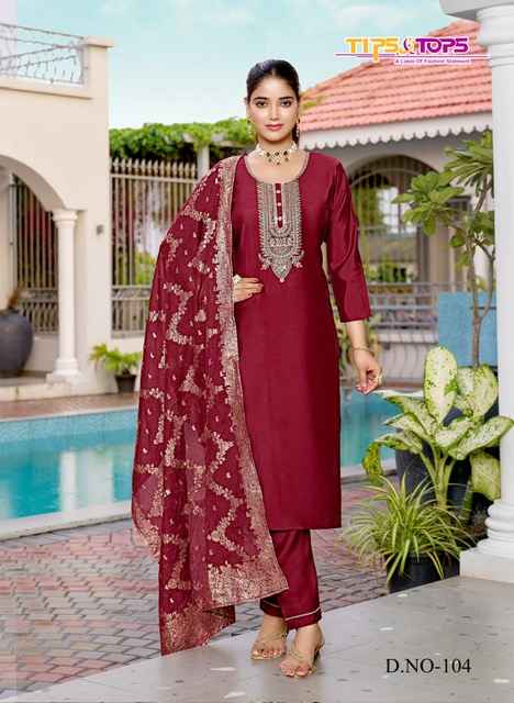 Tips & Tops Maahi Viscouse Silk Kurti Combo 6 pcs Catalogue