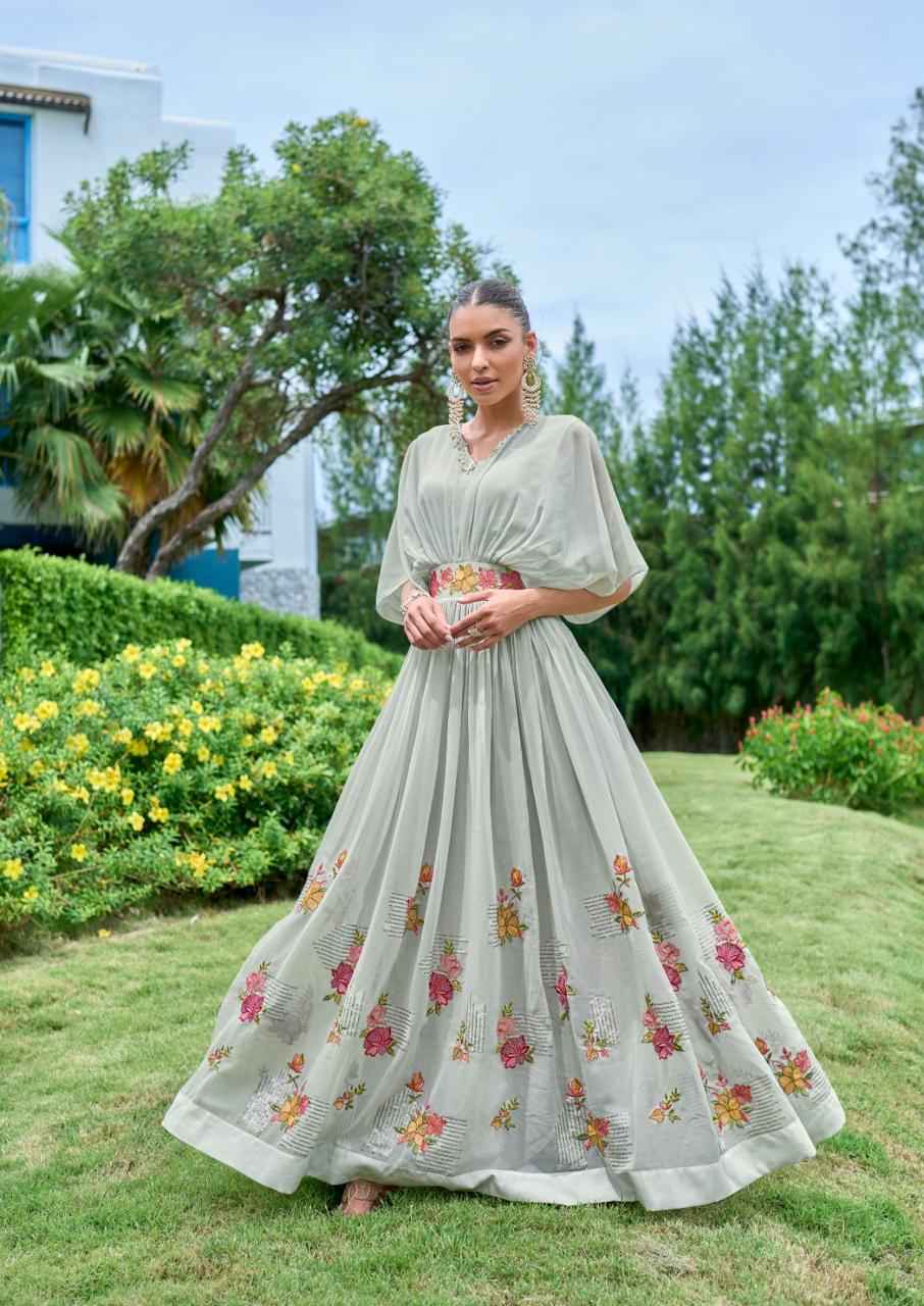 Vamika Sofiyan Georgette Gown 6 pcs Catalogue
