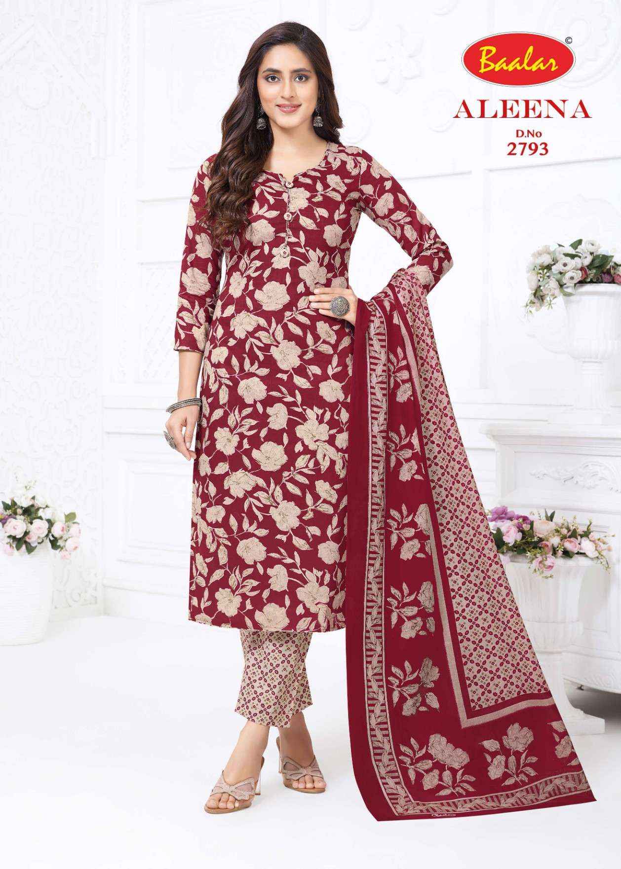 Baalar Aleena Vol 27 Cotton Dress Material 12 pcs Catalogue