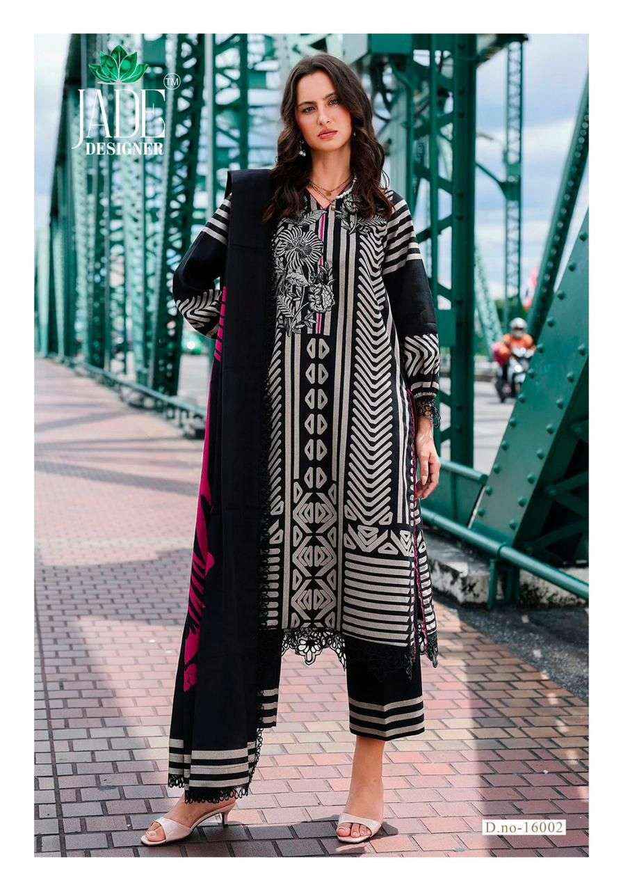 Jade Crimsons Vol 16 Cambric Cotton Dress Material 6 pc Cataloge